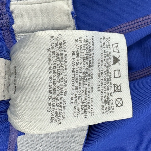 Nike PRO Combat Dri-Fit Sz M Compression Capri Womens Blue W4 - Picture 6 of 6